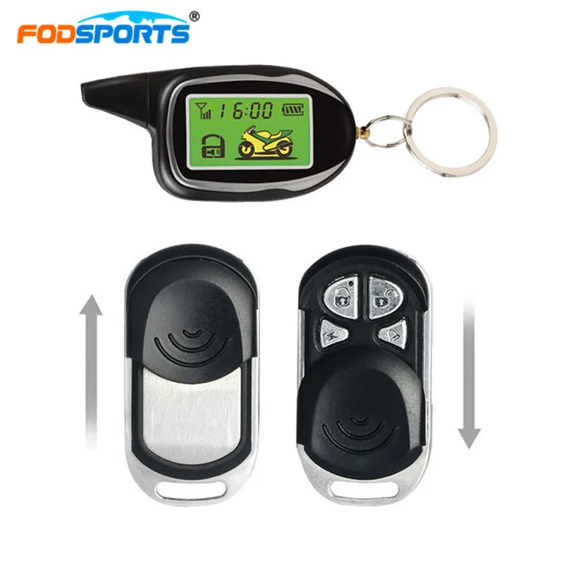 

Fodsports 2 Way Motorcycle Theft Protection Alarm System Anti-hijacking Remote Engine Moto Alarm Motorbike Alarm Waterproof