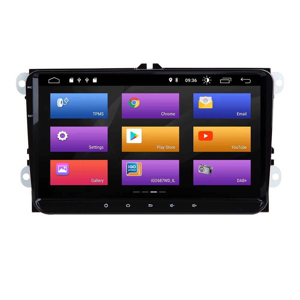 Josmlie AutoRadio 2din Android 9.0 Car Multimedia For VW Passat B6 CC Amarok Volkswagen Skoda Octav