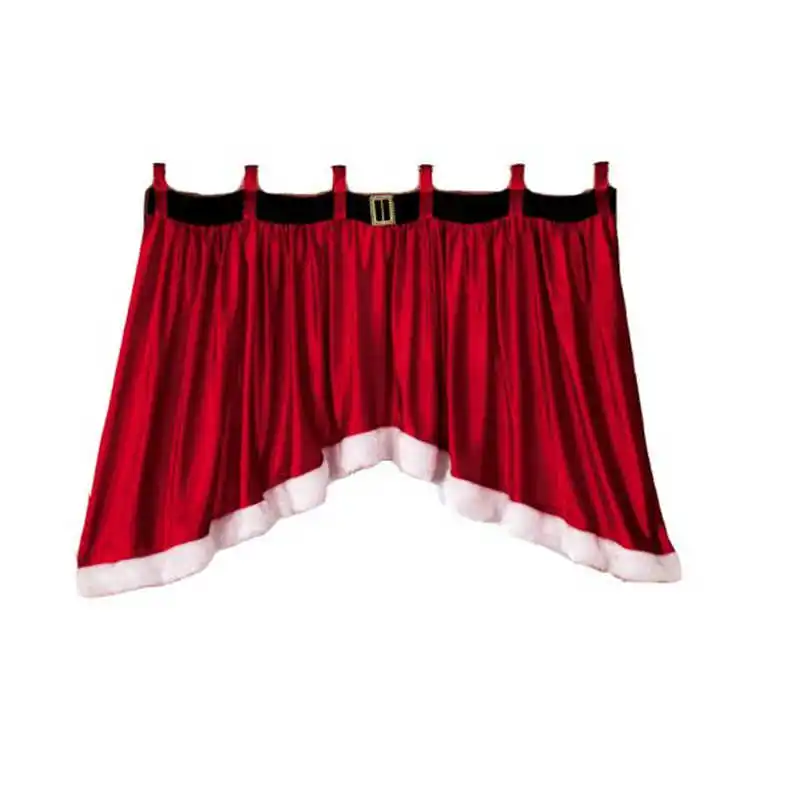 2018 christmas hot sale Blended Cotton Door Window Drape Panel Christmas Curtain Decorative Home wholesale #2n5 (4)