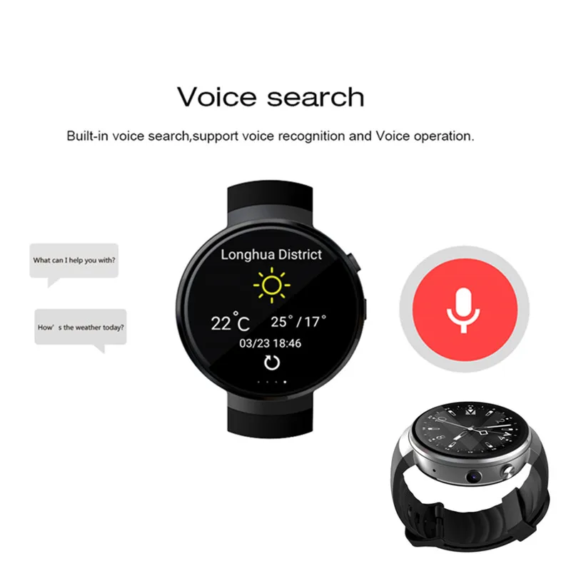 

Smart Watch Android 7.0 Smartwatch LTE 4G Smart Watch Phone Heart Rate 1GB + 16GB Memory with Camera Translation tool Z28