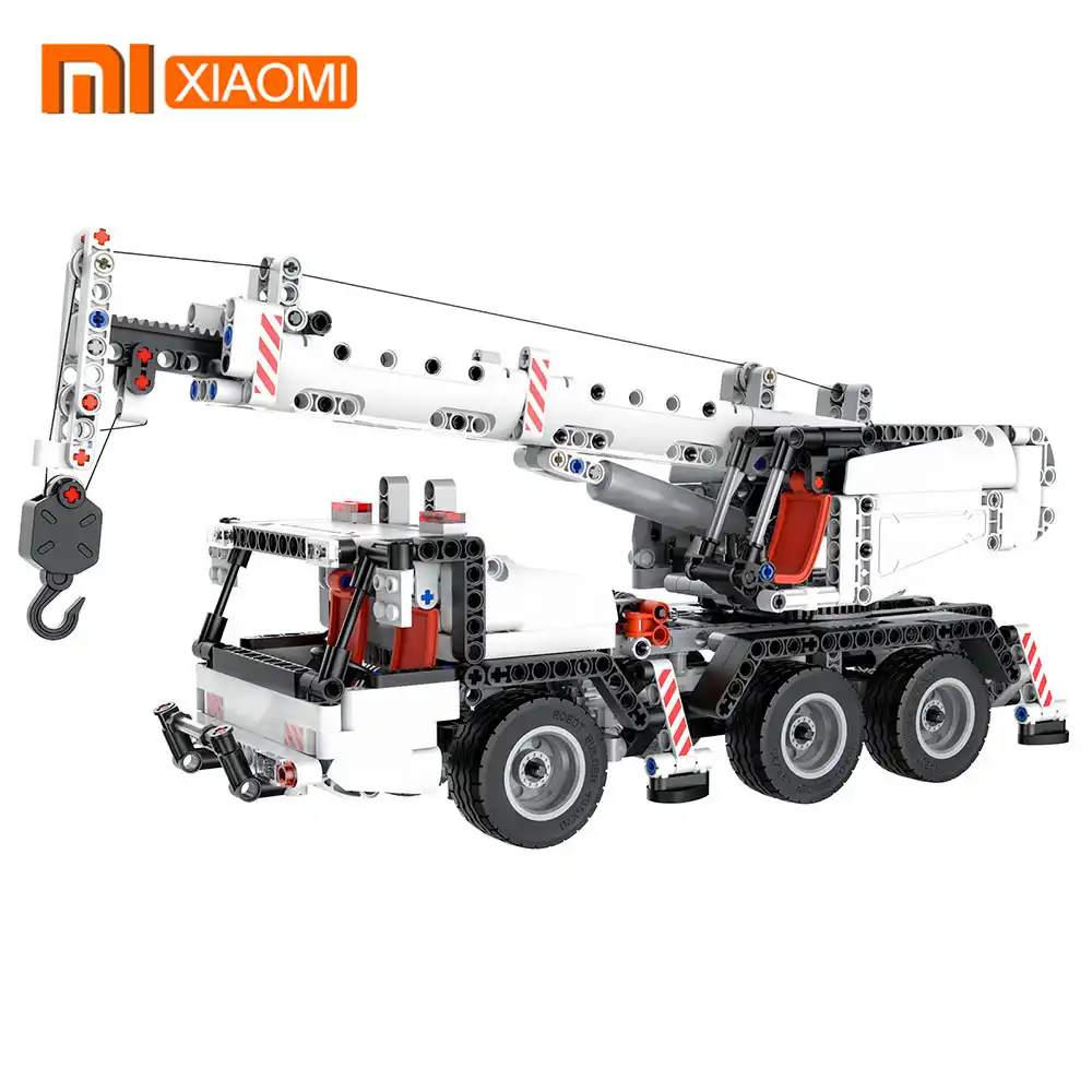 xiaomi mitu building blocks mobile engineering crane