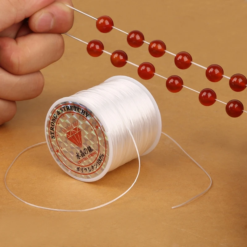 

Elastic Clear Beading Thread Stretch Polyester String Cord for Jewelry Making