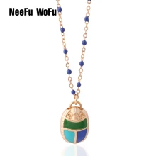 NeeFu WoFu Beetle браслеты на удачу изысканные браслеты для женщин синий браслет с насекомыми бижутерия амулет брендовая коллекция
