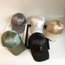 Женская Летняя шляпка металлическая подвесная шелковая бейсбольная кепка для отдыха Угловое железное кольцо утка язык кепка хип хоп шляпа Tide