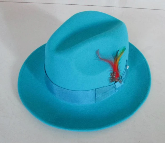 Men's Fashion Fedoras Wool Cap Male 