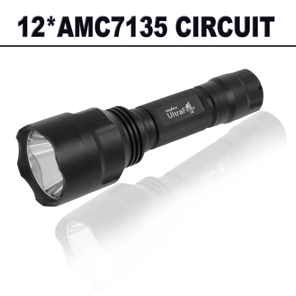 Уникальный ~ 2000LM 12 * AMC7135 4200mA мощный C8 фонарик XM L2 U3 светодиодный фонарь