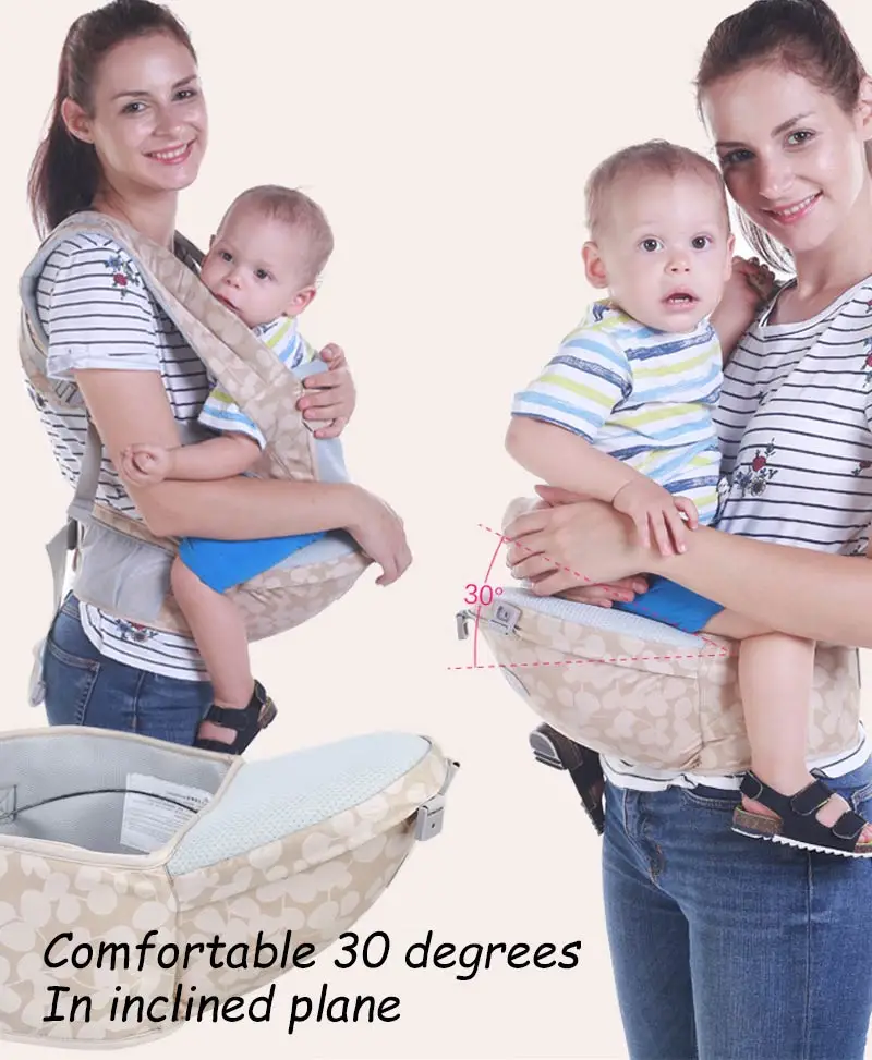 Gabesy Baby Carrier Ergonomic Backpack Hipseat Waist Stool 2 in 1 For Newborn And Prevent O-type Legs Sling Baby Kangaroos (4)