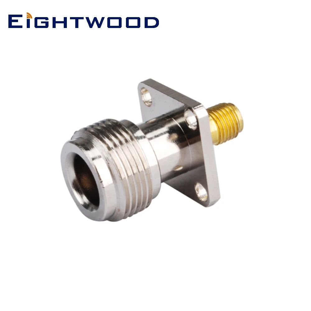 Ightwood 5Pcs Sma A N Rf Adattatore Coassiale Sma Jack Femmina Placcato In Oro A N Jack Femmina Connettore Dritto Per Montaggio A Pannello