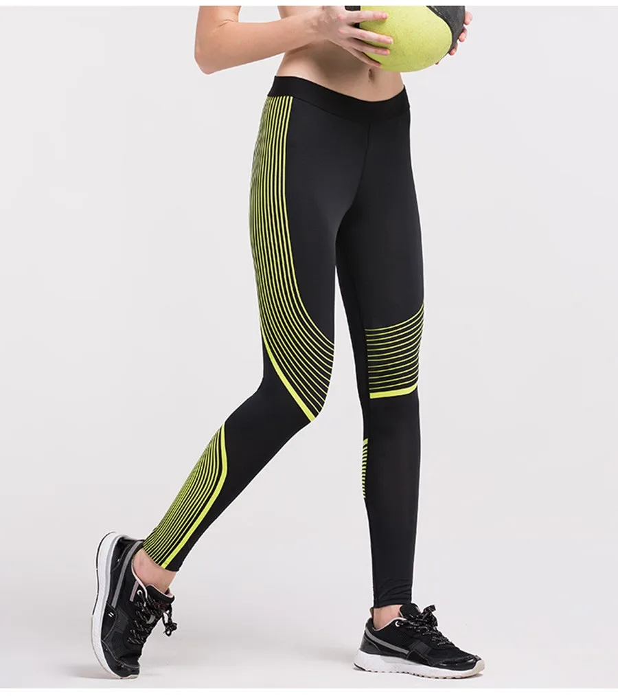 Компрессионные штаны для йоги, эластичные женские колготки для занятий спортом, фитнесом, бегом, брюки для спортзала, тонкие леггинсы