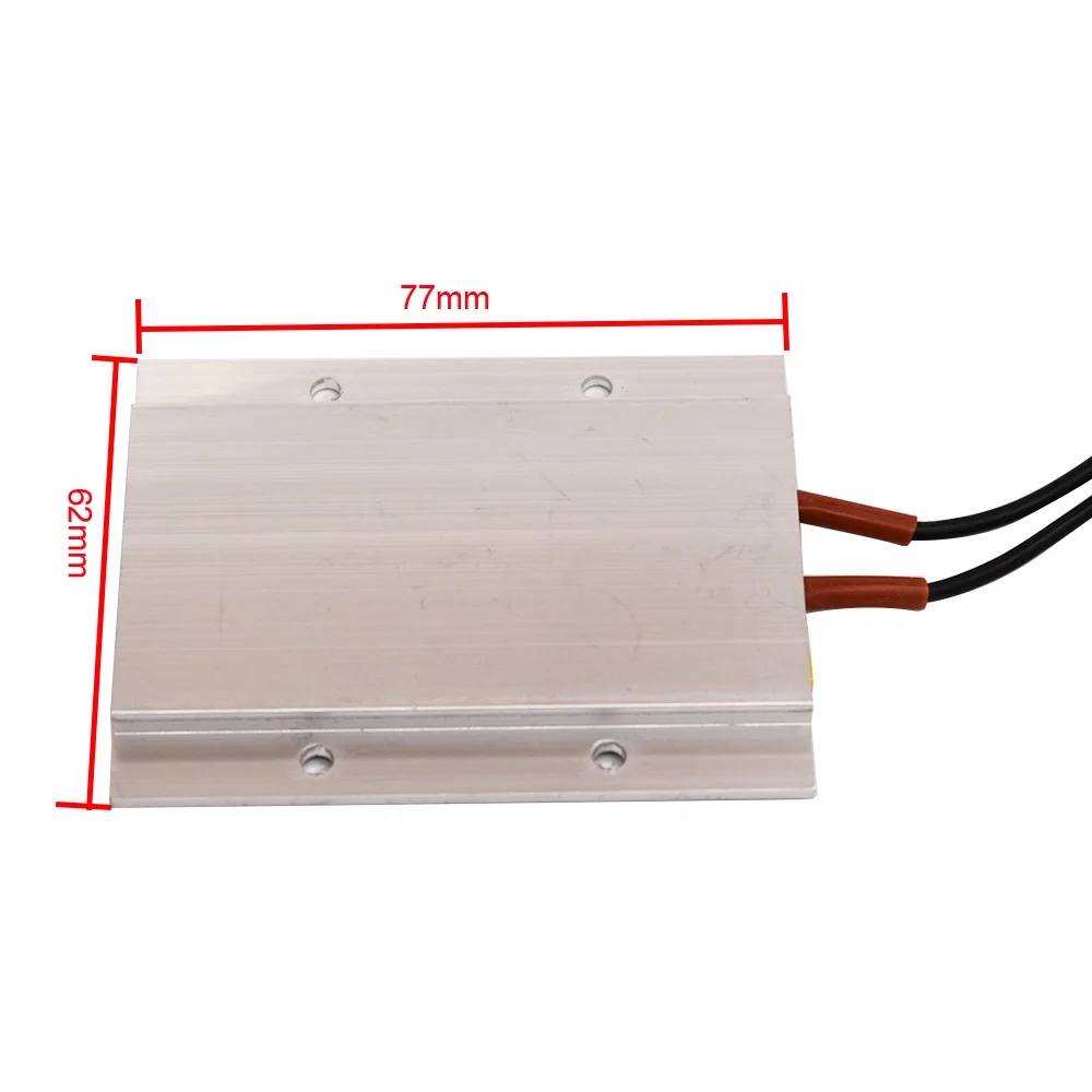 2PCS/LOT 77x62x6mm PTC Heating Element 12V/24V/110V Heater Thermostat Aluminum Shell Ceramic Heater Heating Plate