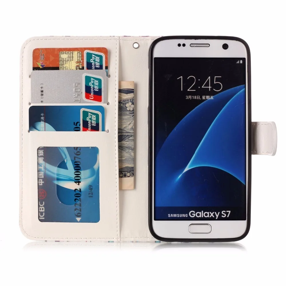 COATUNCLE Флип кожаный чехол для samsung Galaxy S7 Edge чехол для coque samsung S7 3D рельефный кошелек Чехол подставка чехол для телефона