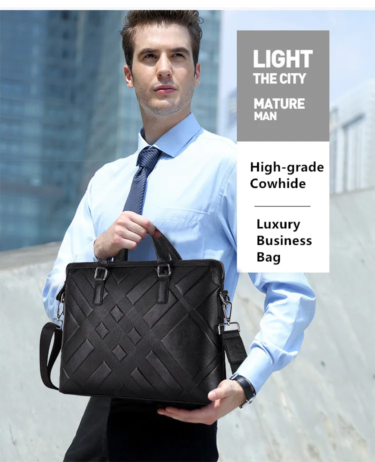 Портфель из натуральной кожи мужская сумка, бизнес сумка мужская сумка на плечо для ноутбука сумка из натуральной кожи портфель сумки-мессенджеры