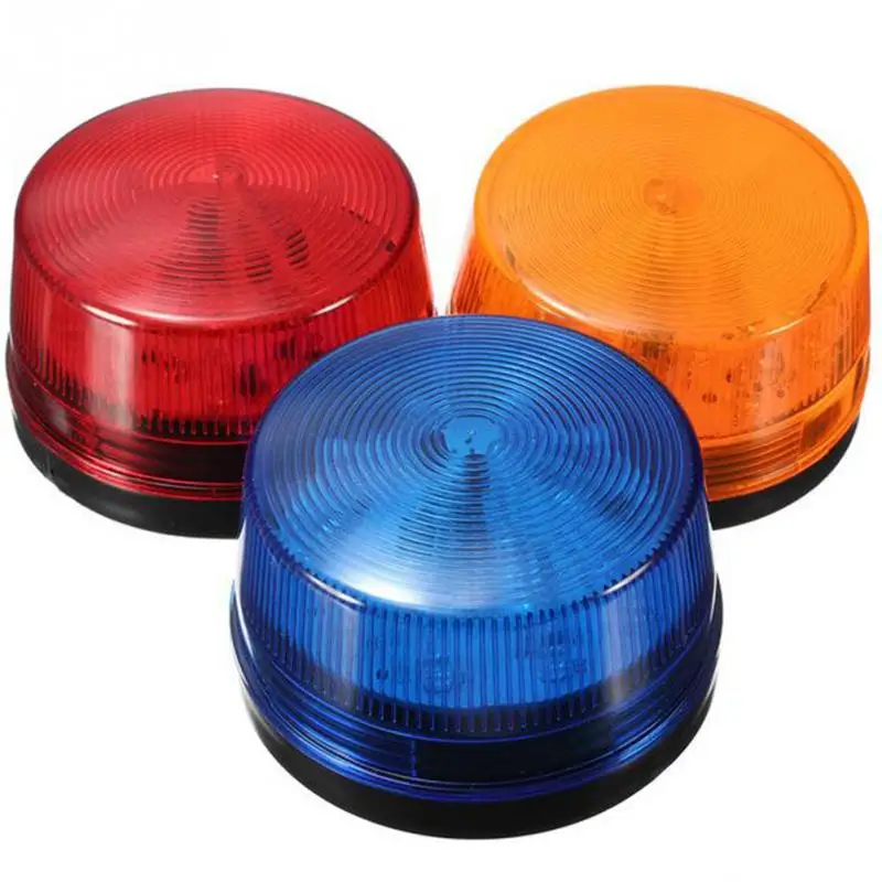 

Waterproof DC 12V 120mA Security Alarm Strobe Warning Signal Flashlight Red, Yellow, Blue