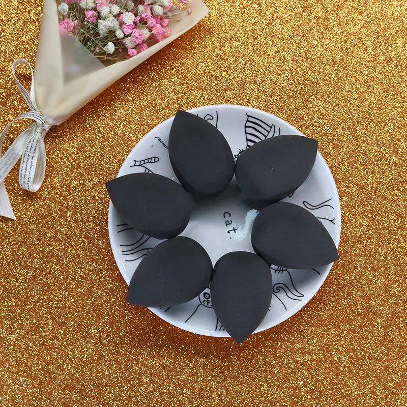 

1/3/5/6 pcs 2019 new colors Black Sponge Foundation Powder Smooth Makeup Sponge For Lady Make Up Cosmetic Puff Hot YA95