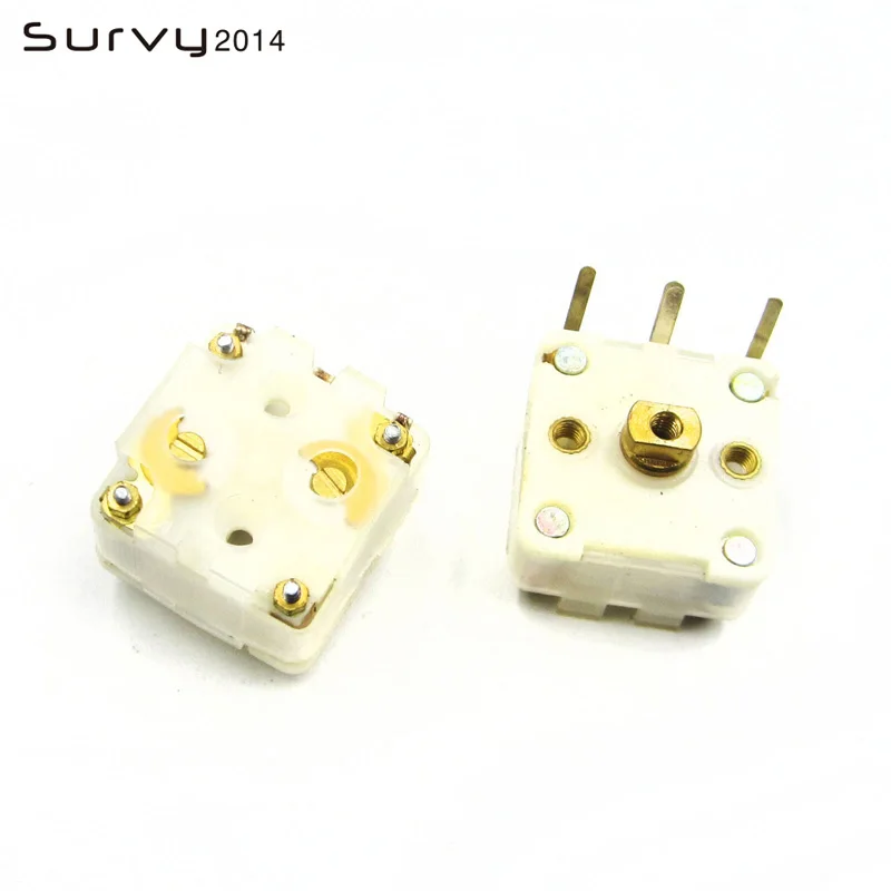 2PCS 223F Style Dual Duplex 20pF Variable Capacitor for FM Radio