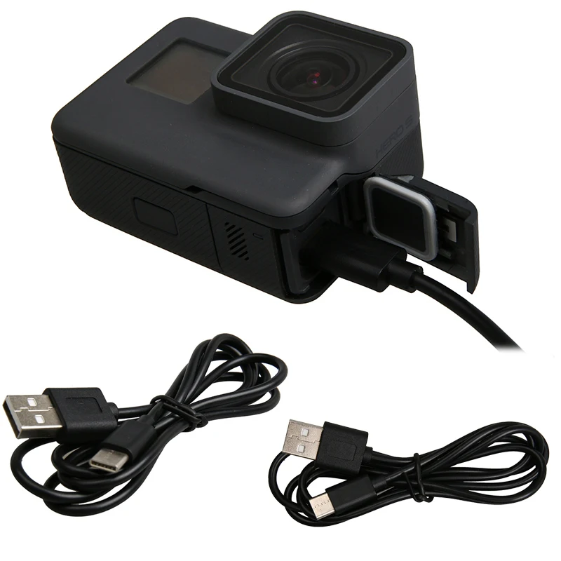 Аксессуары для Gopro Hero 5 6 7 черная камера зарядный usb кабель передача данных