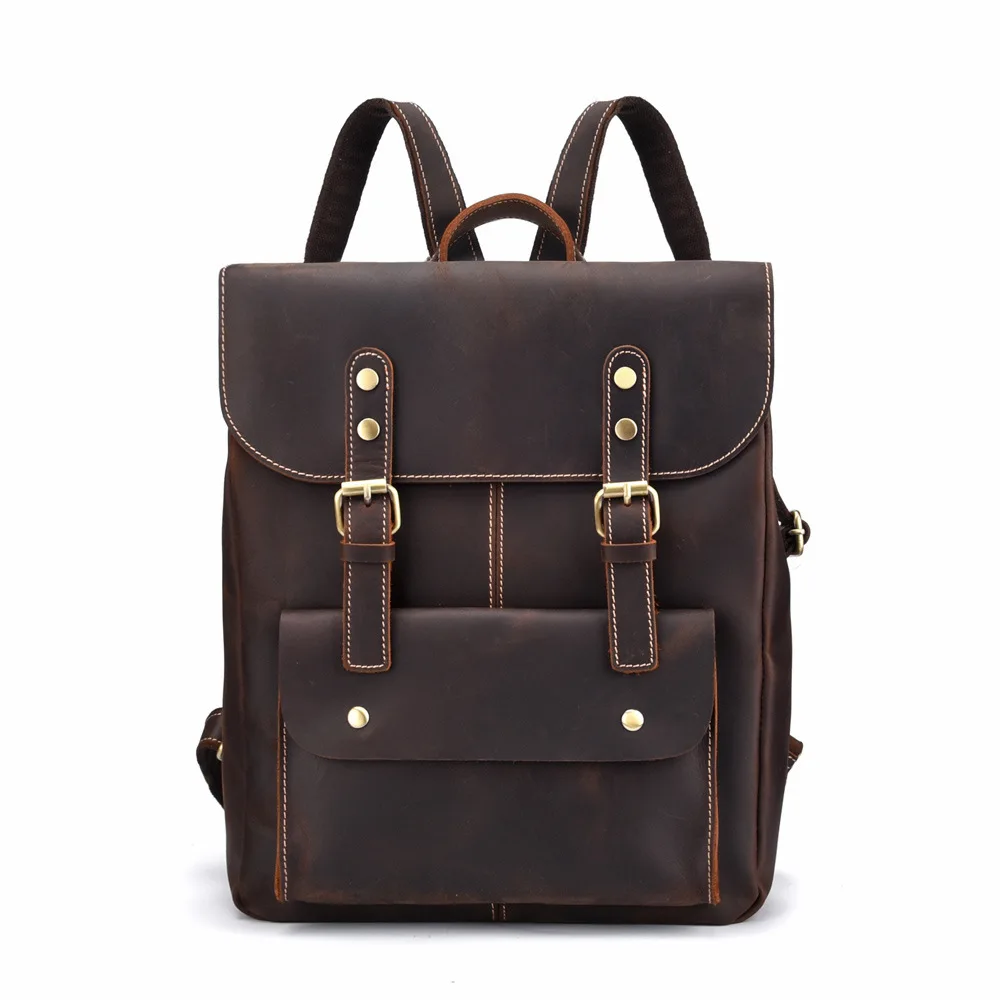 Mini Backpack Men Genuine Leather Back Pack for Teenager Boys Hand Bag ...