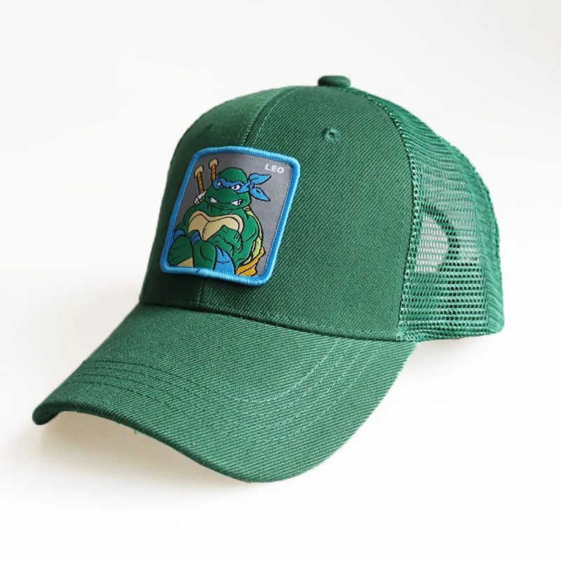 Baseball Cap Leo Man Boys Snapback Teenage Mutant Ninja Turtles Summer Hip Hop Hat Animal Cartoon Superhero Outdoor Accessory (4)