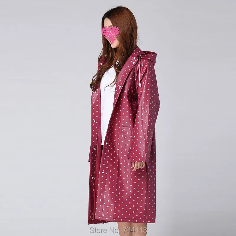 

Rain poncho Fashion Raincoat With Belt Long Rain Coat Women Jacket Waterproof Windbreaker Hooded Poncho Outdoors Rainwear