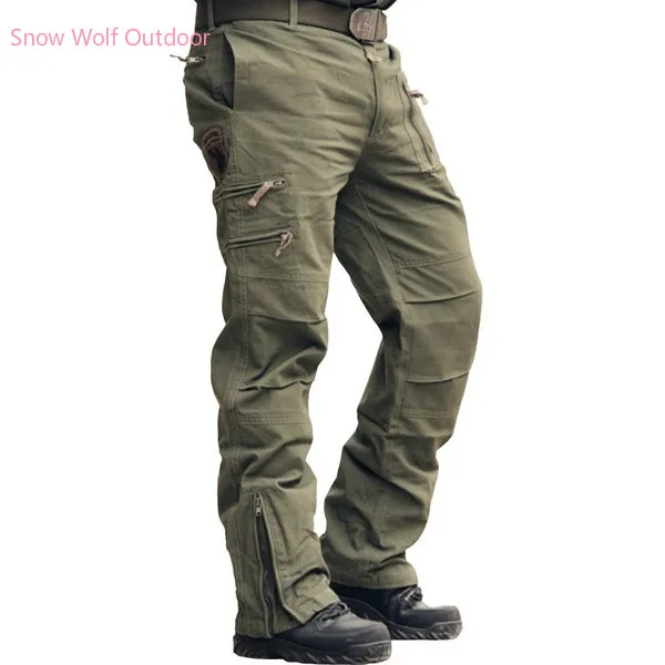  Airborne Jeans Casual Training Cotton Breathable Multi Pocket Military Army Camouflage Cargo Pants 