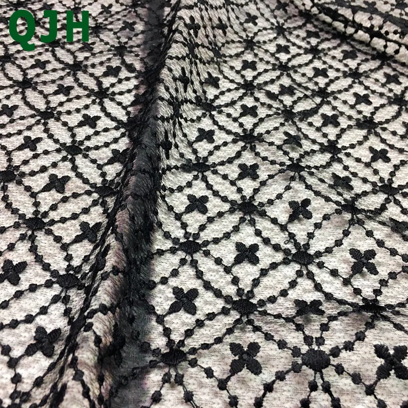 Черная Алмазная сетка из молочного шелка с вышивкой, кружевная ткань высшего качества, ширина 1 ярд 130 см, африканский тюль, кружевная ткань для свадебного платья SK455