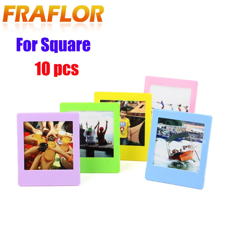

10pcs Camera Films Home Decor Colorful Desk Photo Borders Stand Photo Frame Set for Fujifilm Instax Square SQ10 SQ20 SQ6 SP3