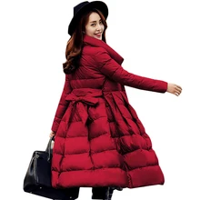 Высококачественная длинная куртка-пуховик зимняя теплая куртка-парка зимняя куртка для женщин 95% белый утиный пух зимнее пальто Женская куртка-пуховик