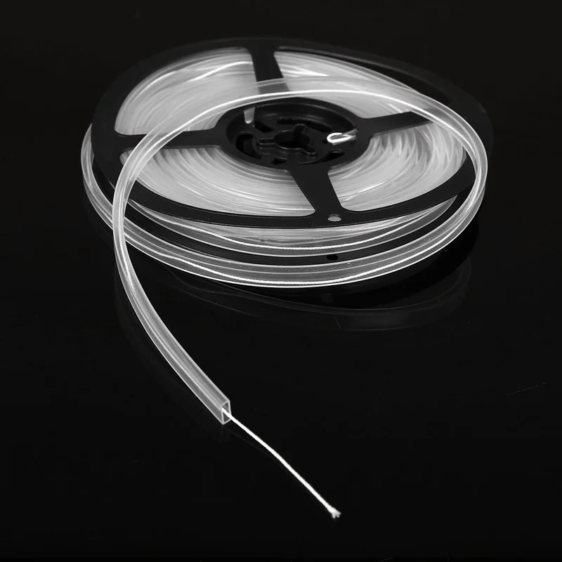 5 м Силиконовое Водонепроницаемый веревка 5/10 мм Светодиодные ленты легкой прозрачной с диска для украшения дома лампа ленточное освещение
