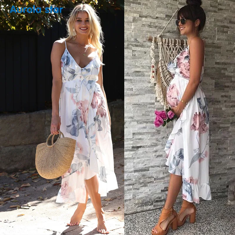 maternity dress floral 005 LOGO