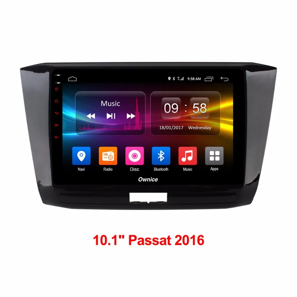 HD 1024 10 1 inch Android 6 0 Car DVD Player For Volkswagen VW Passat 2016