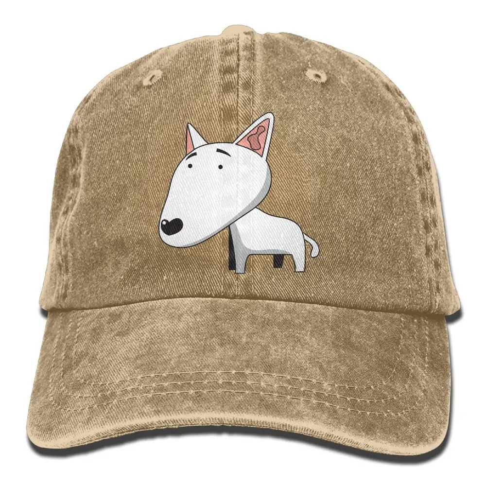 SAMCUSTOM bull terrier 3D креативная индивидуальность Промытые джинсовые шапки осень лето для мужчин и женщин Гольф Sunblock хоккейные кепки - Цвет: Розовый