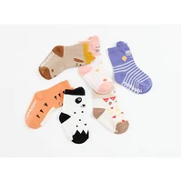 Toddler knee high sock Baby Boy Girl Socks anti slip Cute Cartoon Cat Skid Resistance leg warmers For newborn infant DS19 4