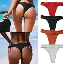 Цельный треугольный купальник бикини с высокой посадкой для женщин