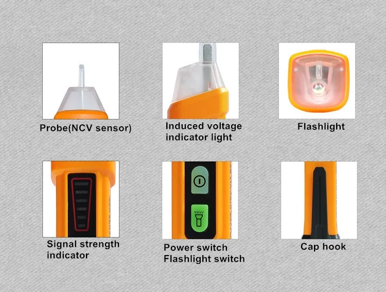 NCV электрозонд умный электрик Индукционная электрическая тестовая ручка нейтральный живой провод ТЕСТЕР звуко-световая сигнализация поломка проверка светодиодный