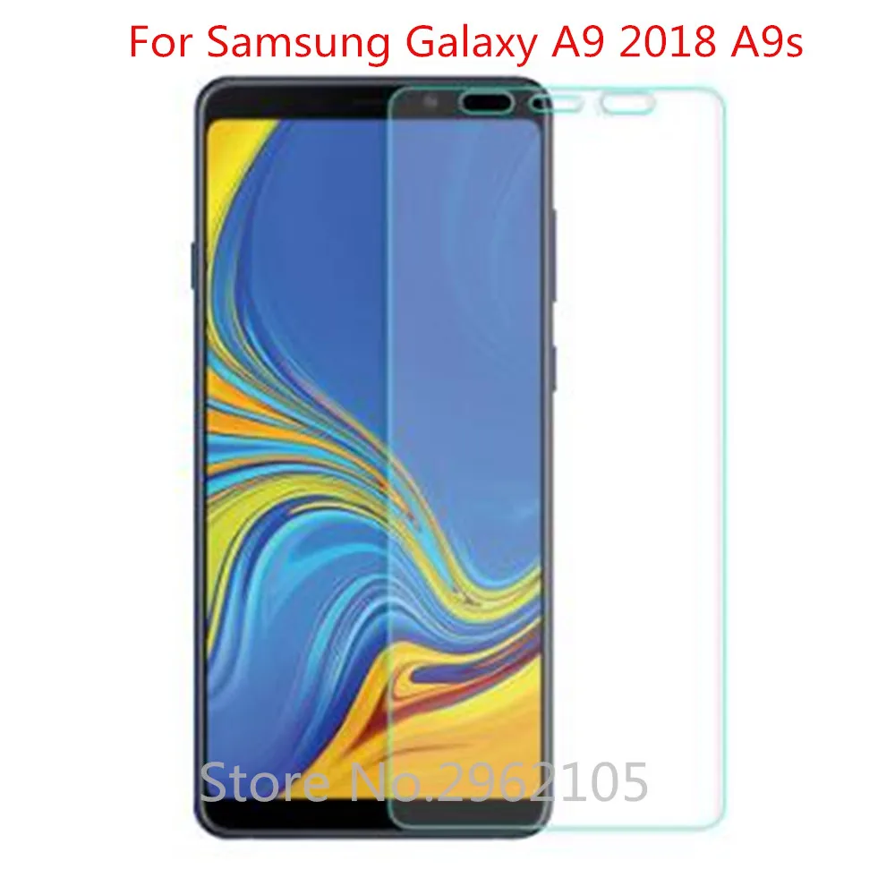 2 шт. закаленное стекло для Samsung Galaxy A9 2018 A9s защита экрана телефона Защитная пленка