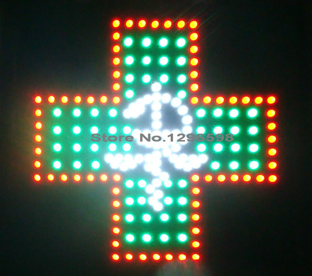 CHENXI прямые продажи графика 15 мм пикселей полуоткрытый светодиодный бизнес магазин открытый неоновый знак 19x19 дюймов Led аптека крест знак