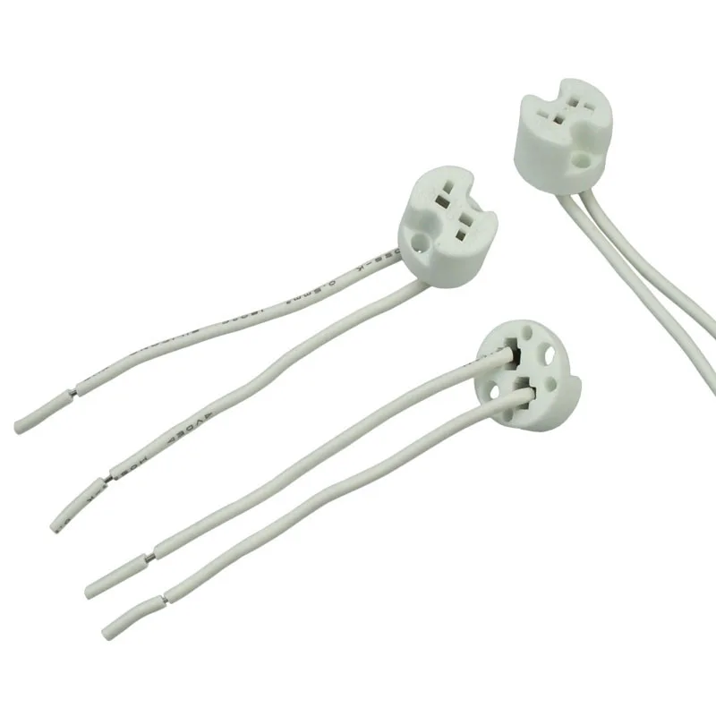 10pcs MR11 MR16 GU5.3 Socket Holder Ceramic Bulb Halogen Lamp base