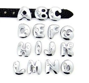 

Wholesale 8MM One Rhinestone Slide Letters Alphabet 20PCS/lot " N - Z Can Choose " Fit For DIY Key Chains & Wristband