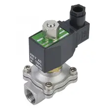 2S160-15 G1/" Нормально открытый Электрический электромагнитный клапан из нержавеющей стали для воды воздуха