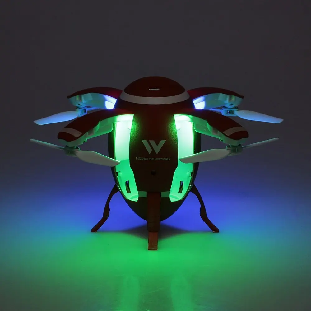 Attop W5 2 4 ггц складной летающий яйцо Drone WI FI с видом от первого лица складная селфи