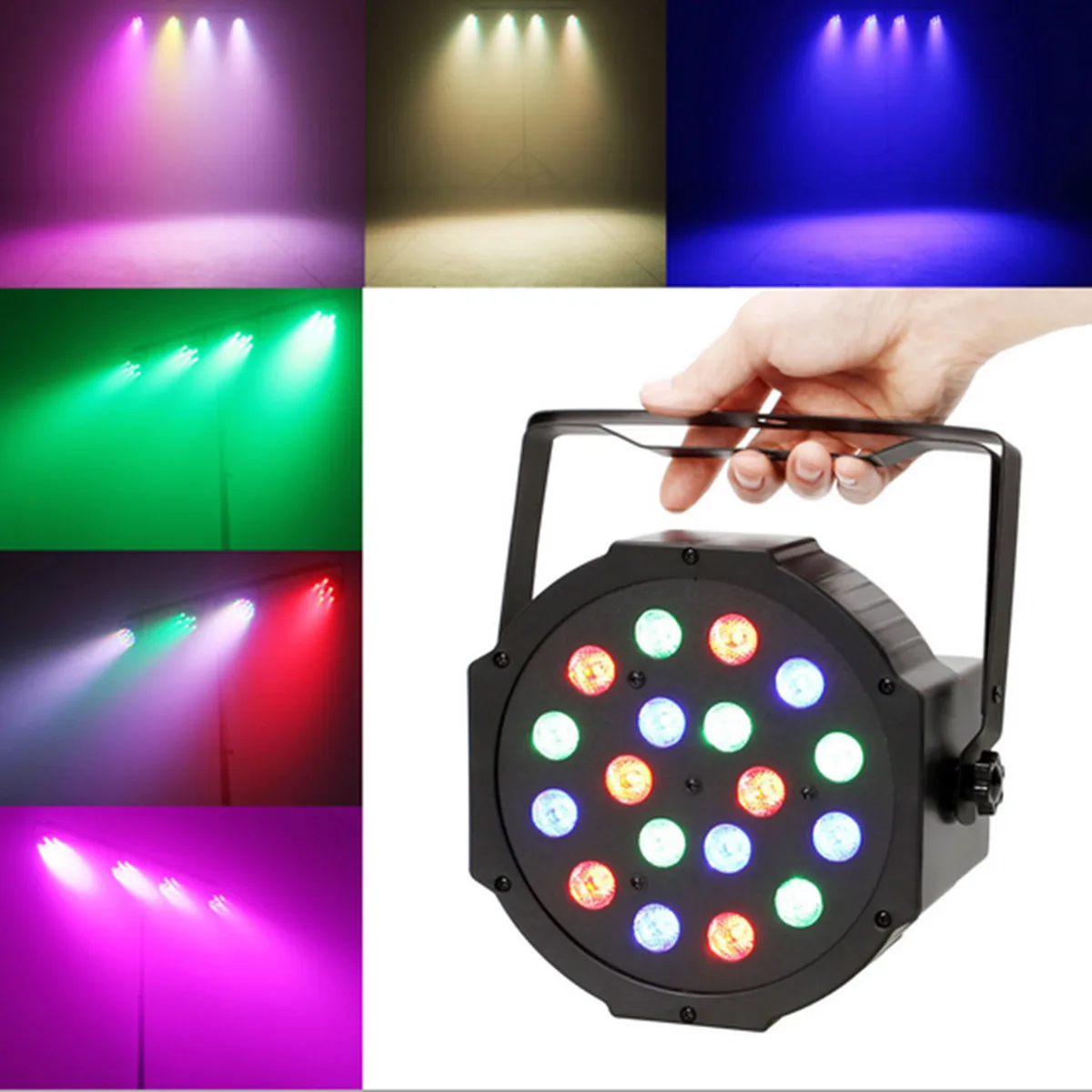 

DMX 512 LED 18W Disco Light DJ Stage Light Sound/Remote Controll Christmas Party Lamp RGB Laser Projector Christmas Decoration