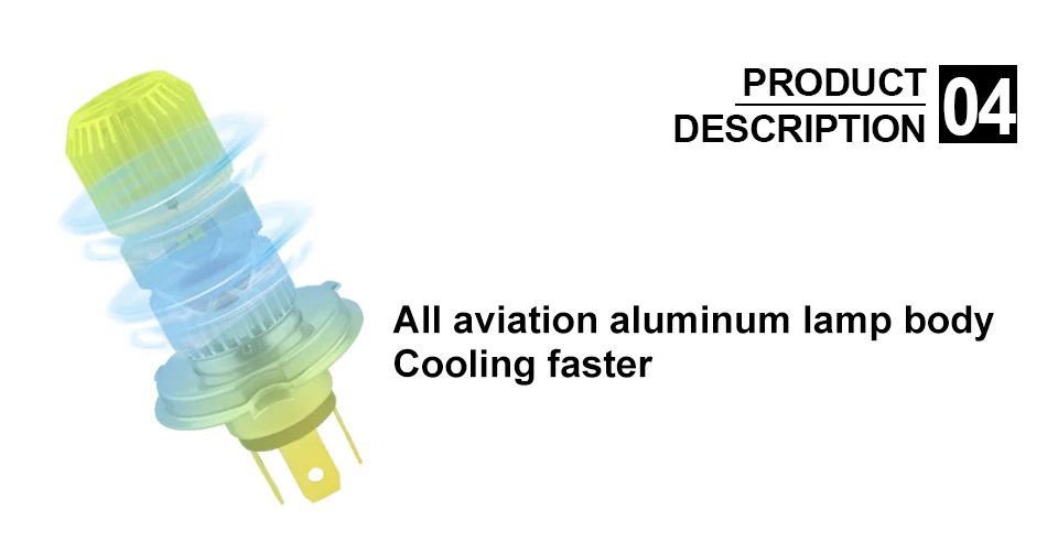 AcooSun H4 Motorcycle LED Headlight 1400LM High Low Beam Universal Motorbike Bulbs 12V 6500K LED Headlamp For Ducati KTM Triumph  (8)