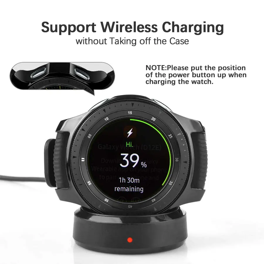 ТПУ полноразмерный защитный чехол для часов Samsung Galaxy Watch 46 мм водонепроницаемый
