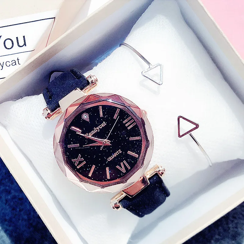 Relogio feminino 2019 relojes женские часы Звездное небо модные повседневные кварцевые