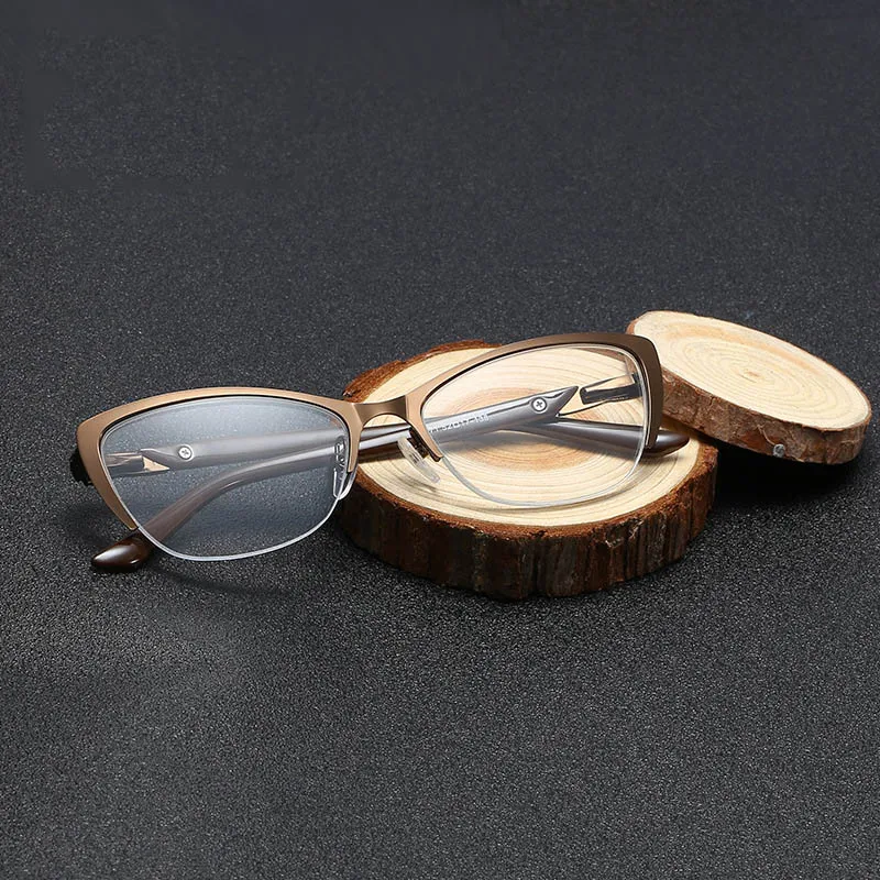 

Xinfeite reading glasses Fashion personality women's metal frame cat's eye prevent fatigue ccomfortable glasses X4