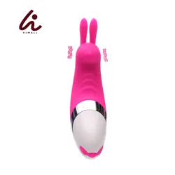 HIMALL Мощный вибратор для пара, 12 Режим USB Перезаряжаемые кролик клитора массажер, силиконовые Секс игрушки для женщин
