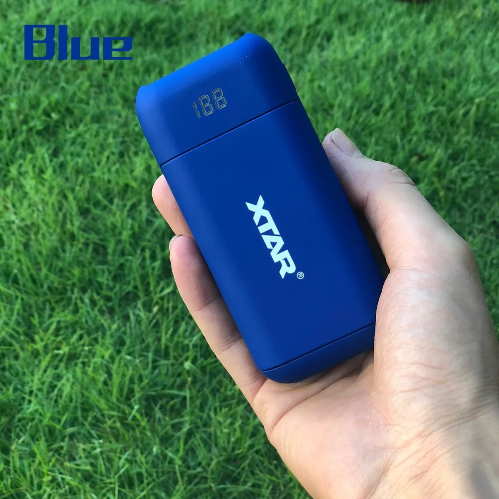 XTAR PB2 светодиодный USB относится к 3,6 В/3,7 в незащищенным литий-ионным/IMR/INR/ICR 18650 аккумуляторам портативное зарядное устройство с функцией power Bank