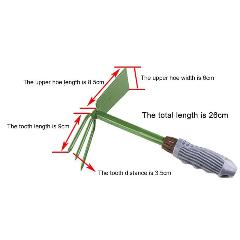 New Arrival Dual-purpose Gardening Tool Hoe/Rake For Home Garden/Plating Flowers Loosen Soil Thickness Hand Tool