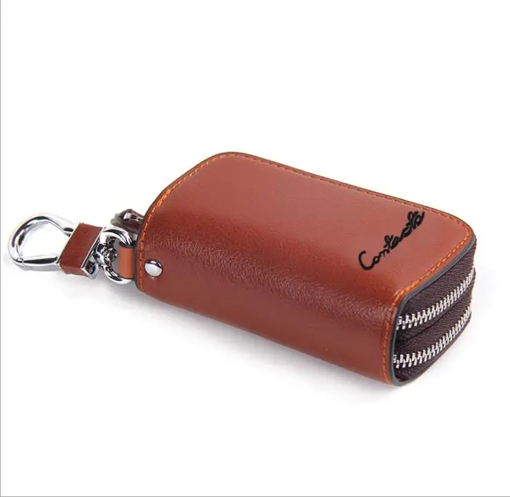 

Genuine Cow Leather Key bag Holder Solid Housekeeper For Keys High Quality Unisex Key Case Bag women Key Holder