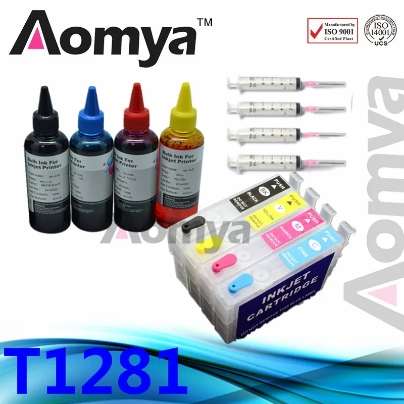 

T1281 Refill Ink Kit Full Ink Cartridge Suit For EPSON S22 SX125 SX130 SX235W SX420W SX440W SX430W SX425W SX435W SX445W Printer